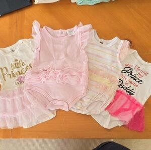 Set of Baby Girl Onesies with Tutus